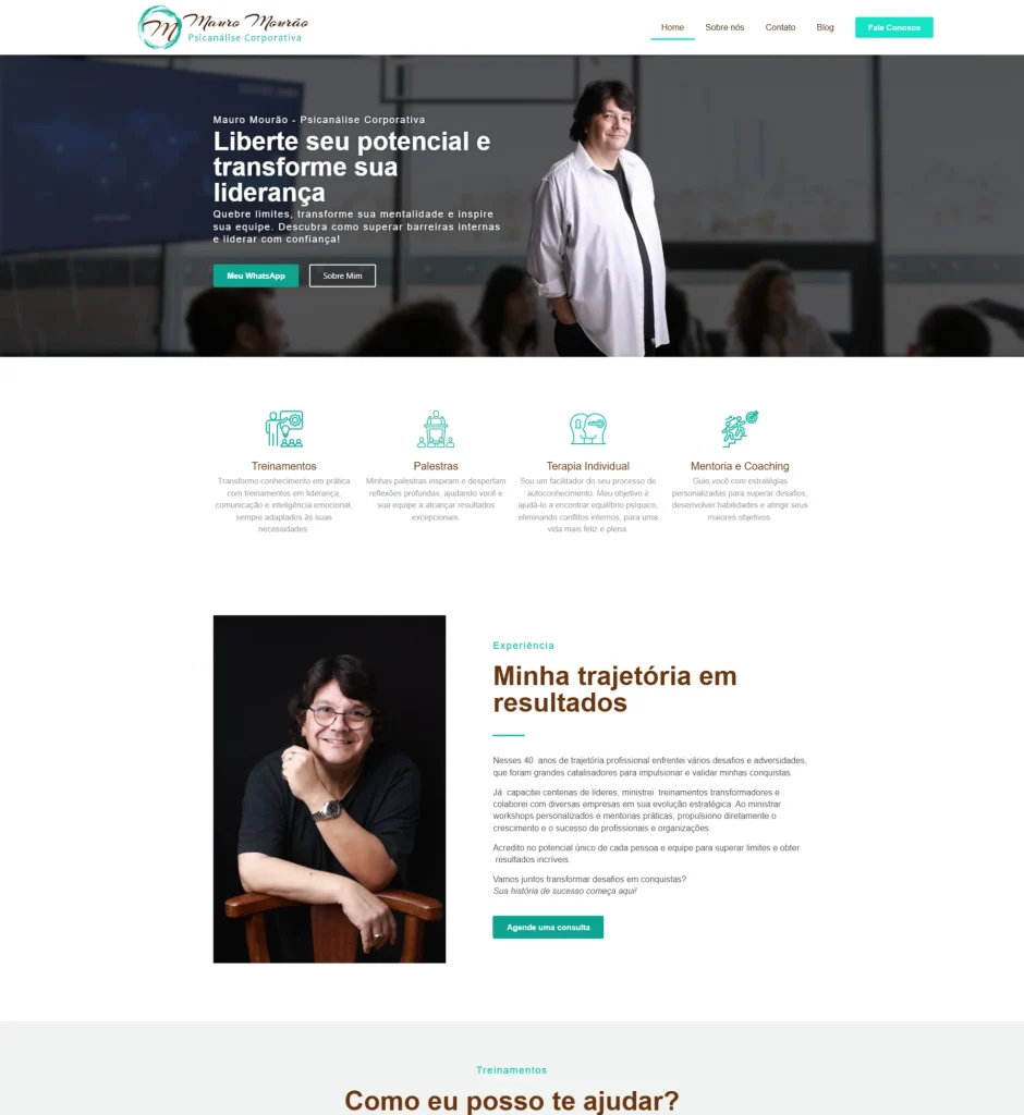 Site Maurao Mini - Laboratório de Modelos de Sites - UX4YOU
